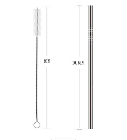 Encouragement tumbler with stainless straw