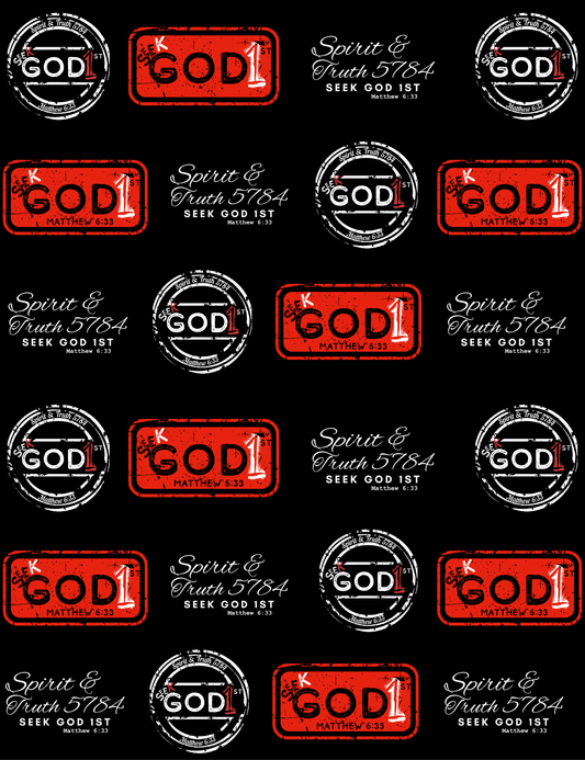 Seek God 1st tumbler with stainless steel straw